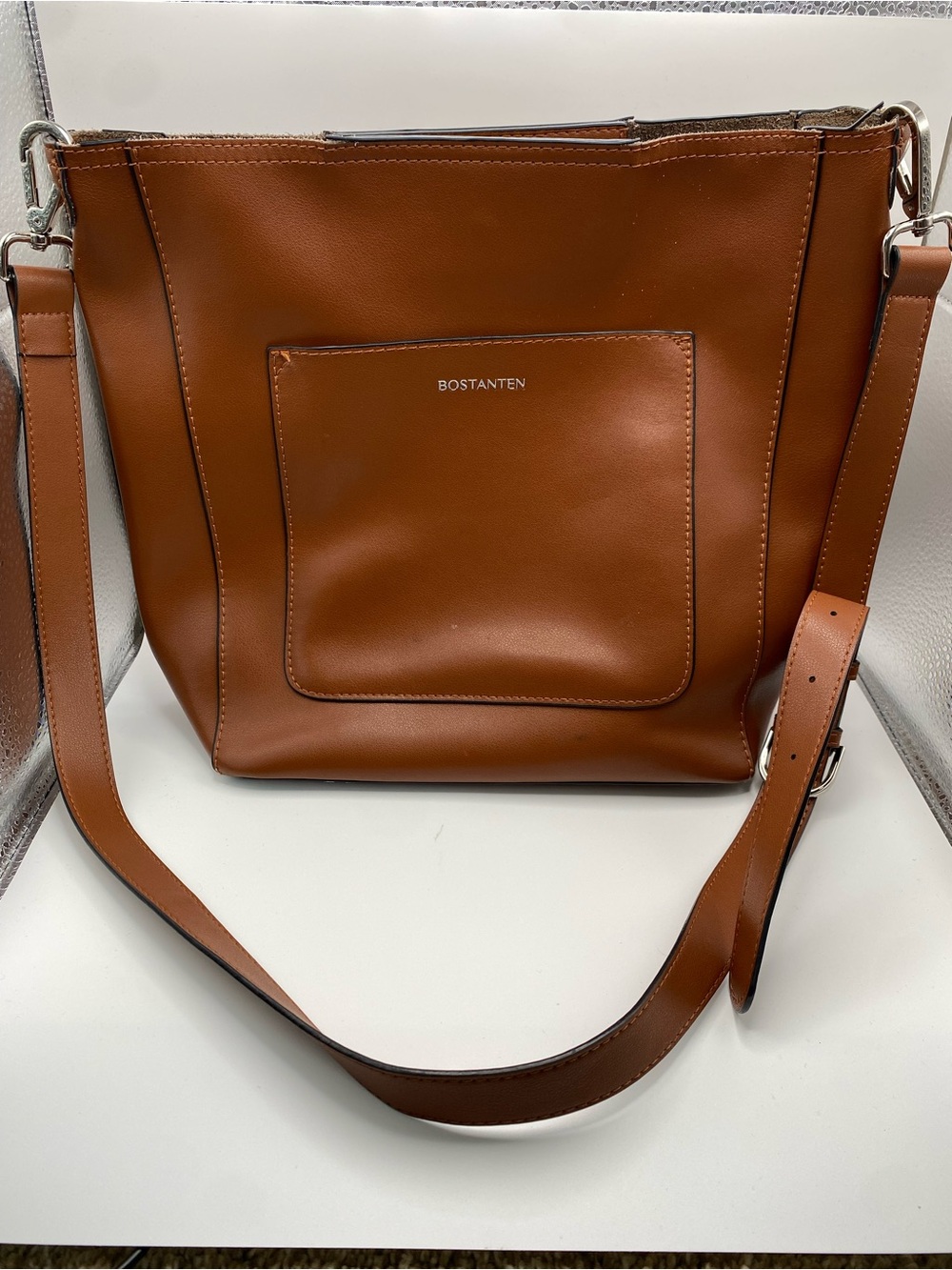 BOSTANTEN Women's Leather Hobo Bag – Large Designer Bucket Shoulder Purse